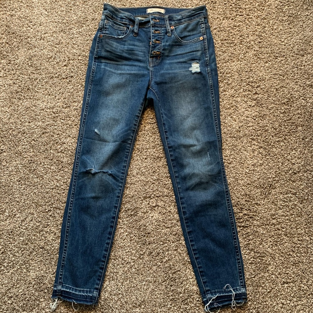 Madewell 10” High-Rise Skinny Jeans size 26